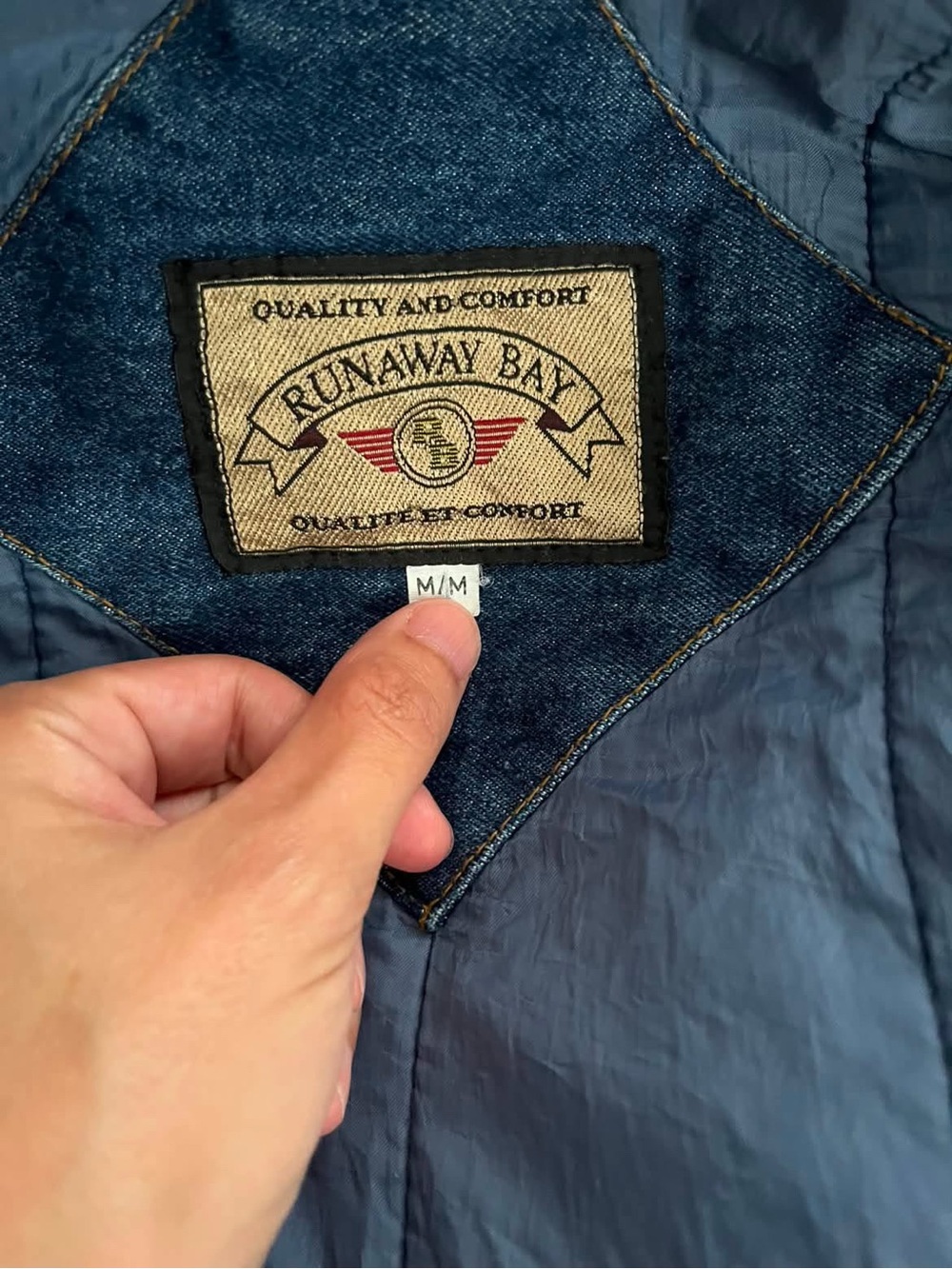 Vintage Runaway Bay Quilted Denim Jacket - Picture 4 of 5